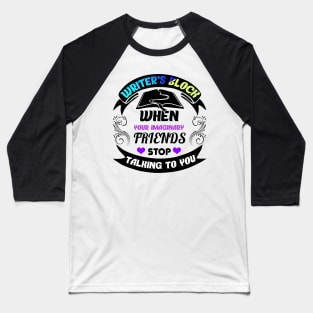 Funny Writer's Block Imaginary Friends Baseball T-Shirt